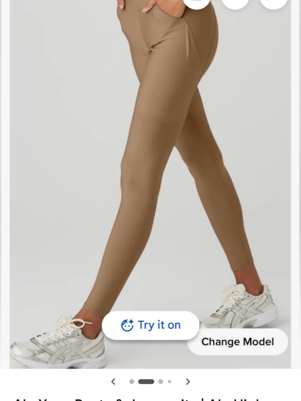 ALO Yoga High-Waist Leggings in Camel